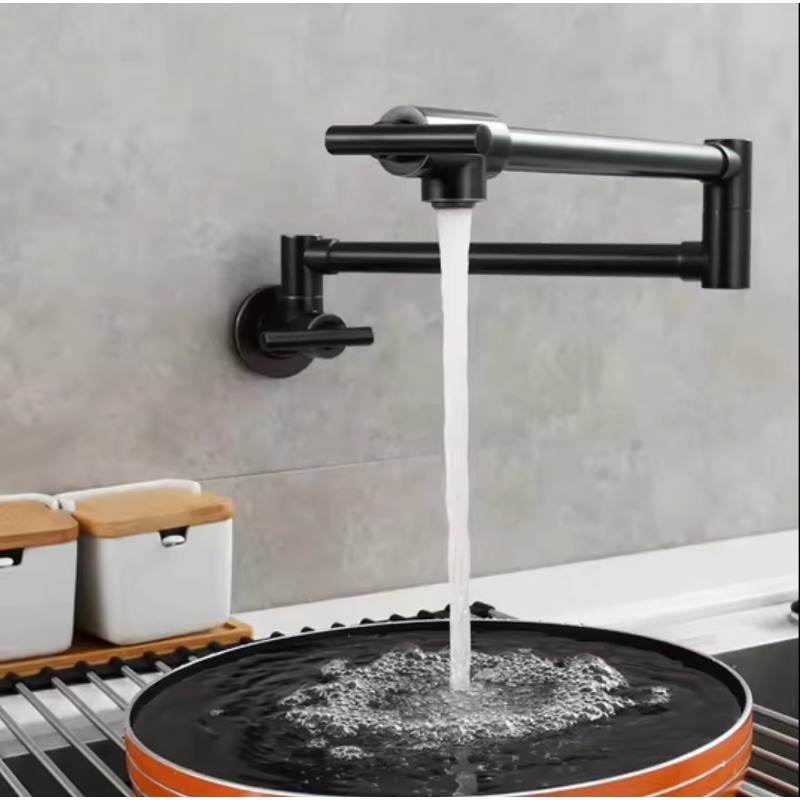 Pot Filler Faucet Wall Mount Folding - Klappbarer Wasserhahn für die Küche, Wandmontage,