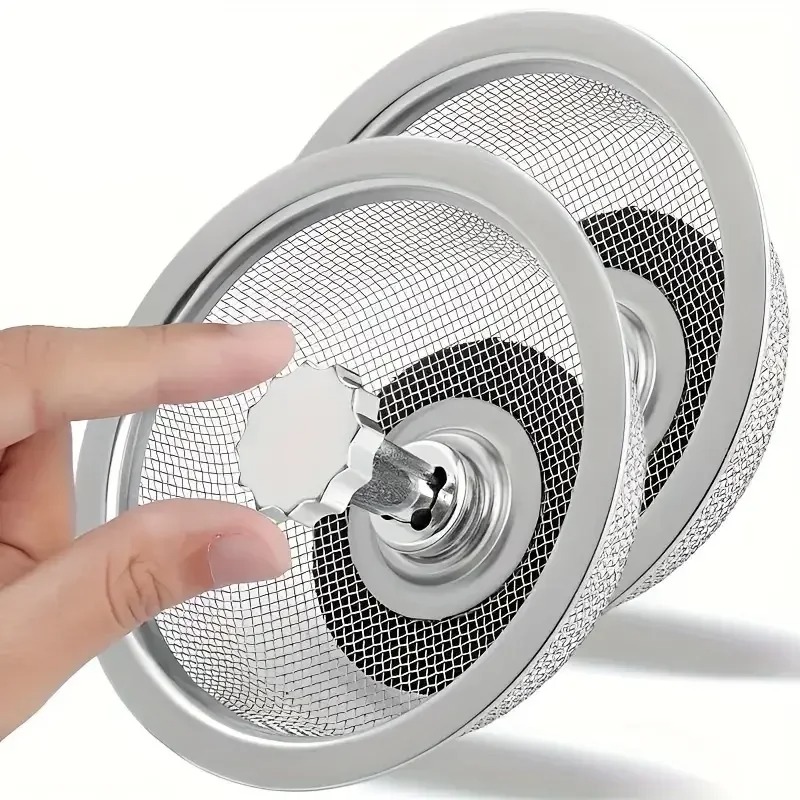 Kitchen Sink Drain Strainer Basket - 2Set Küchenspüle Sieb mit Griff und