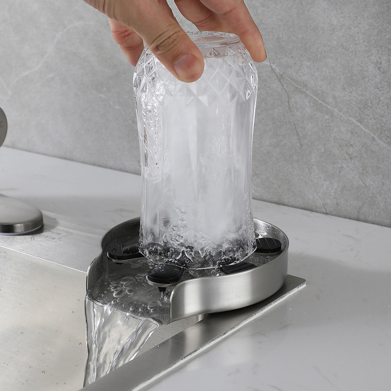 Glass Rinser For Kitchen Sink Metal - Küche Waschbecken Glas Tasse Waschen Automatische