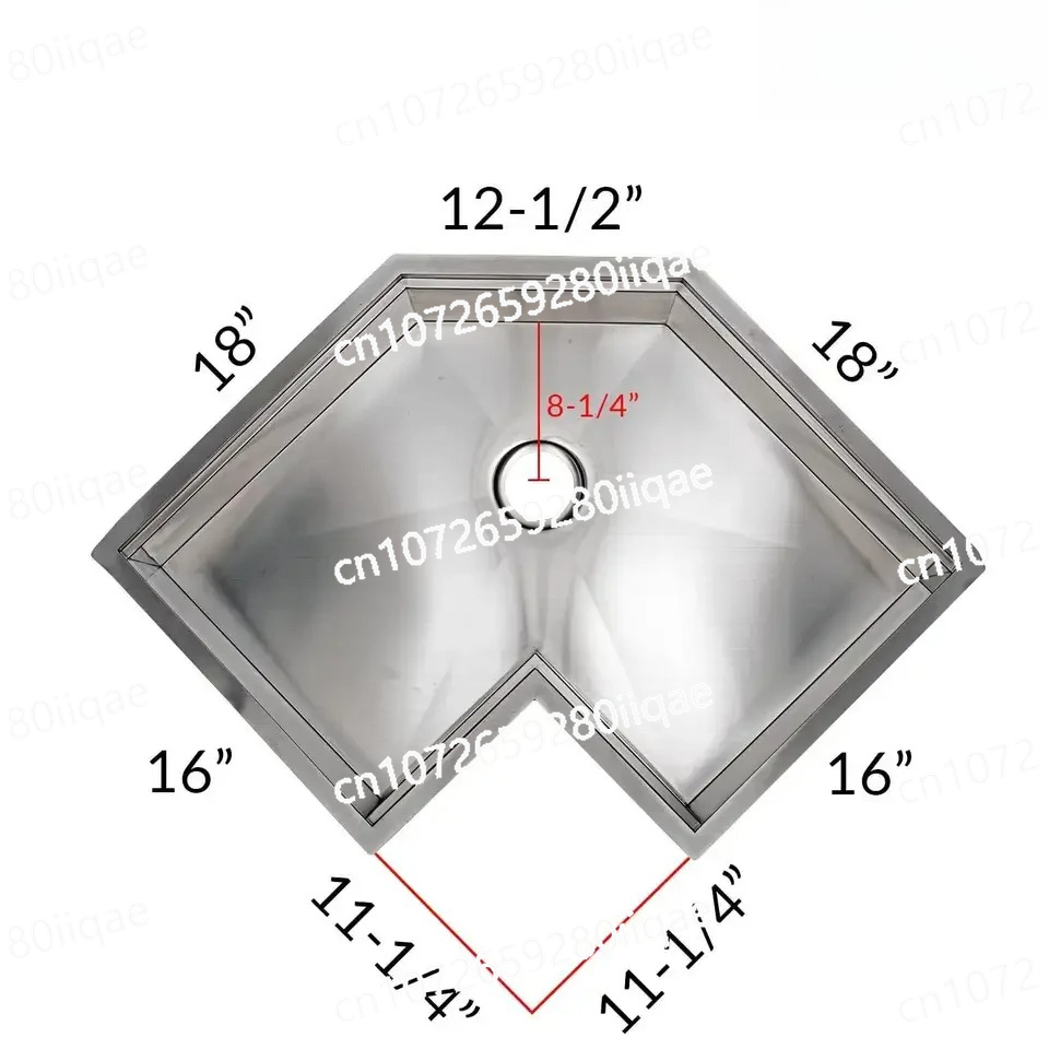 Stainless Steel Undermount Kitchen Sink 30 - Edelstahl-Eckspüle für Arbeitsstationen, 30 Zoll, satiniert