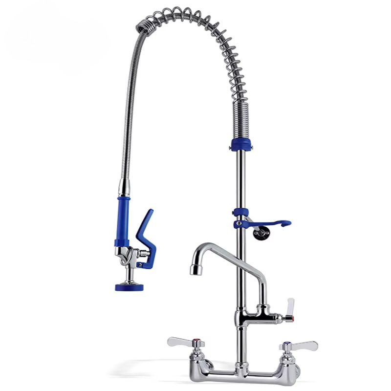 Commercial Pre Rinse Kitchen Faucet Wall - Kommerzielles Restaurant, direkte Hersteller, wandmontierter Vorspül-Wasserhahn,
