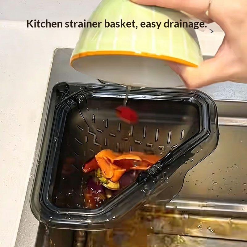Kitchen Sink Drain Strainer Basket - Eckablauf-Siebkorb für die Küchenspüle, aus strapazierfähigem