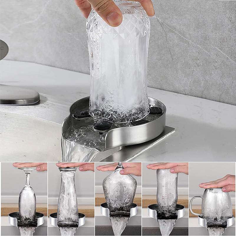 Automatischer Edelstahl-Drucks – Glass Rinser For Kitchen Sink Metal Bewertung und Preis