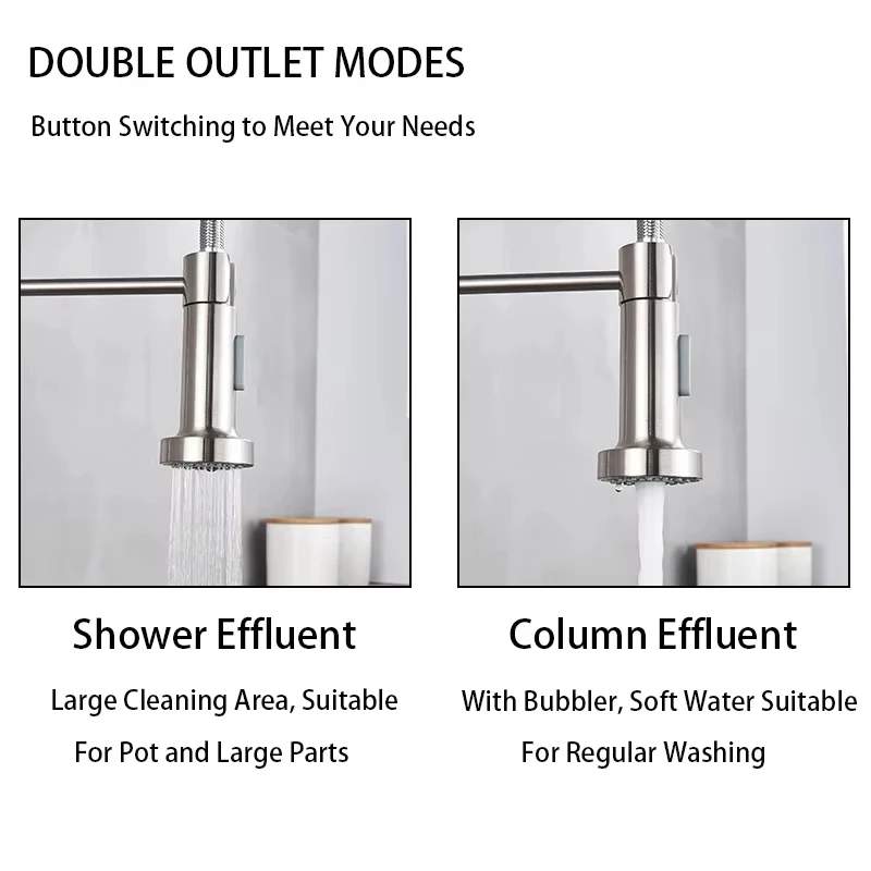 Gebürstete Nickel-Küchenarmatu – Pull Down Spray Kitchen Faucet Brushed Nickel Bewertung und Preis