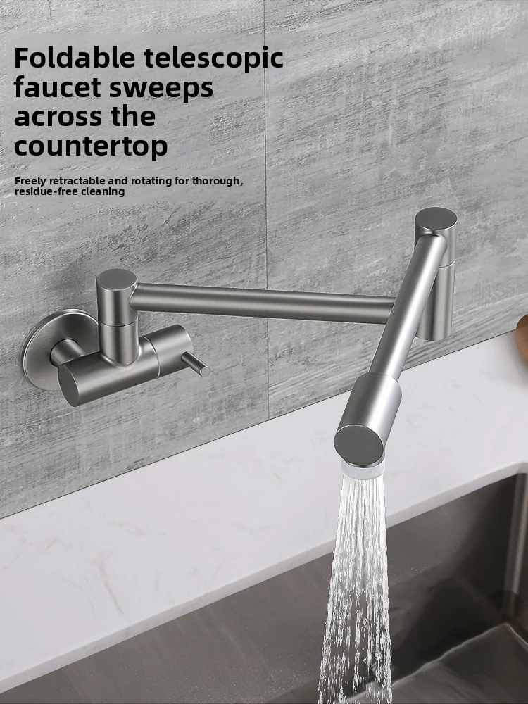 Wandmontierter Küchenarmatur,  – Pot Filler Faucet Wall Mount Folding Bewertung und Preis
