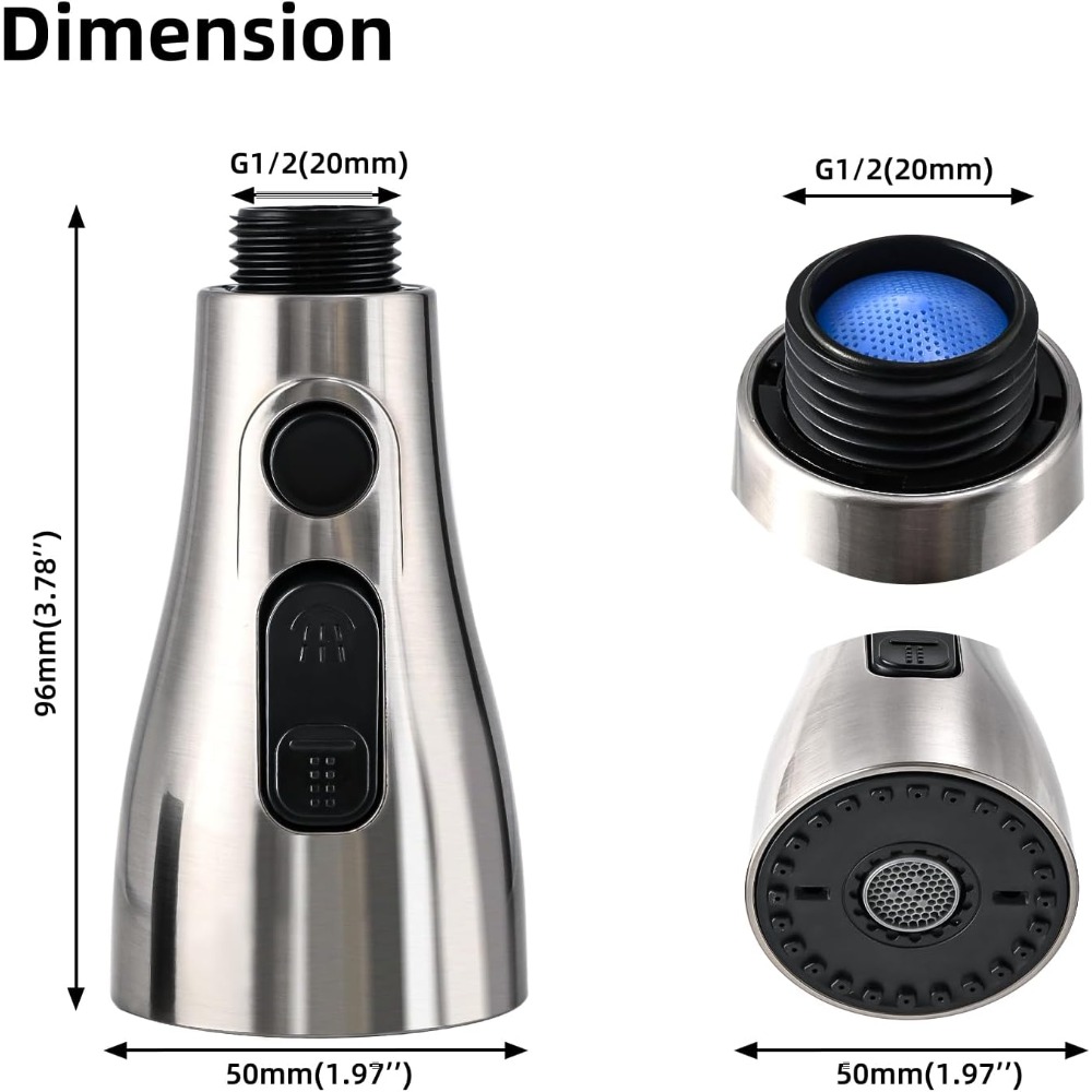 Küchenarmatur-Sprühkopf-Ersatz – Pull Down Spray Kitchen Faucet Brushed Nickel Bewertung und Preis