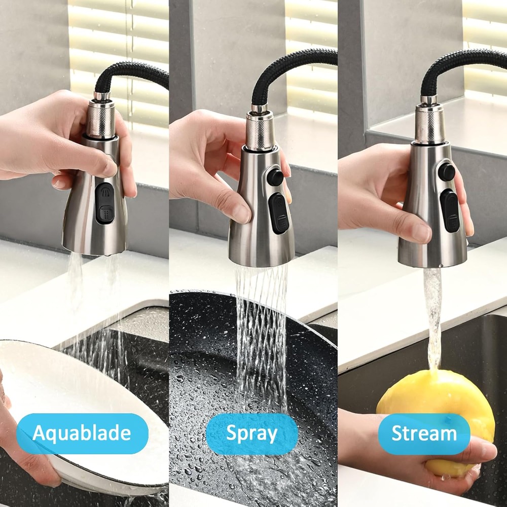 Küchenarmatur-Sprühkopf-Ersatz – Pull Down Spray Kitchen Faucet Brushed Nickel Bewertung und Preis