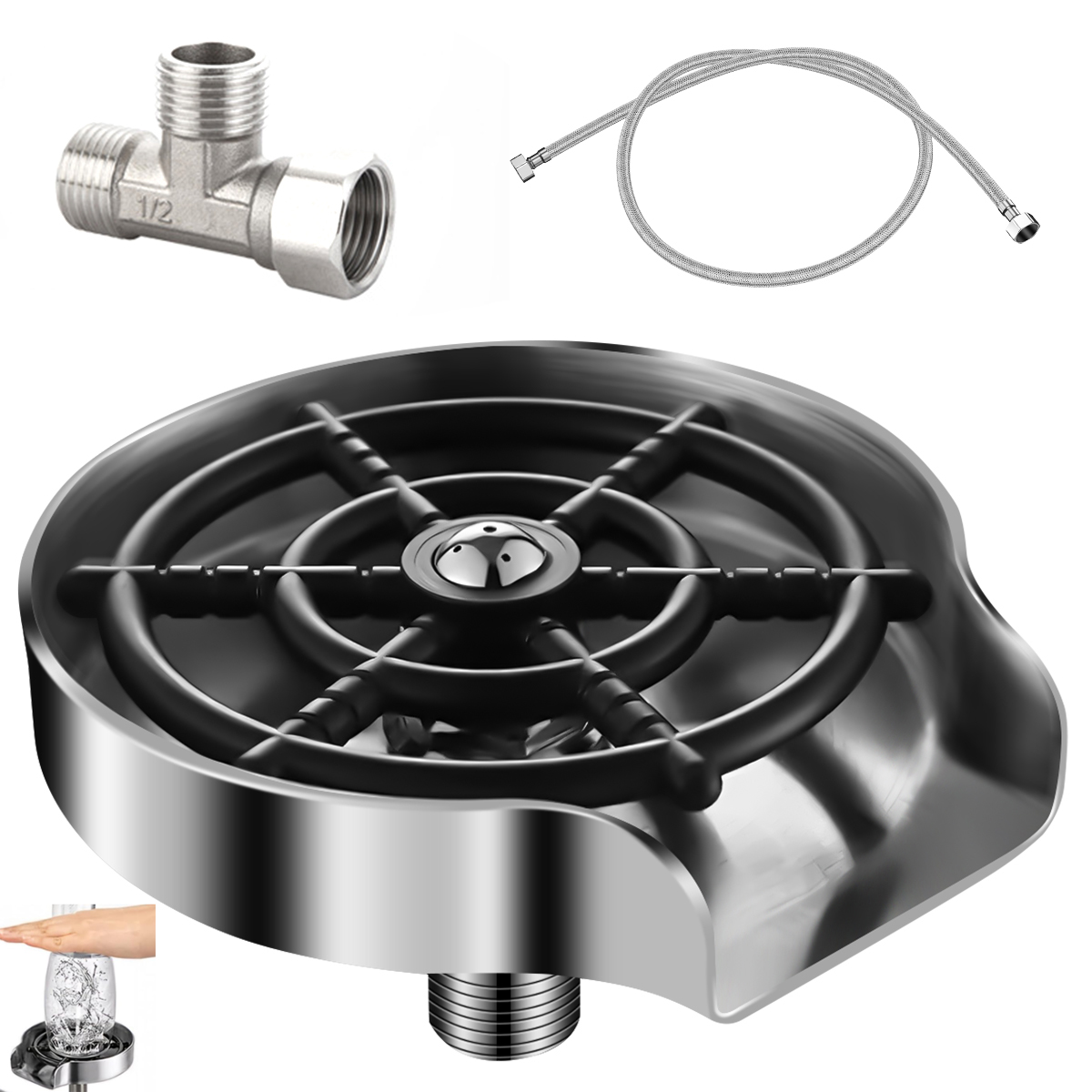 Automatische Wasserhahn Glas R – Glass Rinser For Kitchen Sink Metal Bewertung und Preis