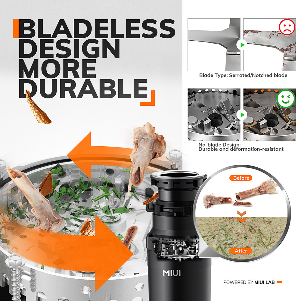 Müllentsorgung mit kontinuierl – Garbage Disposal Continuous Feed 1Hp Bewertung und Preis