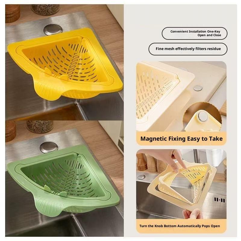 Eckabflusskorb mit Magnet, Küc – Kitchen Sink Drain Strainer Basket Bewertung und Preis