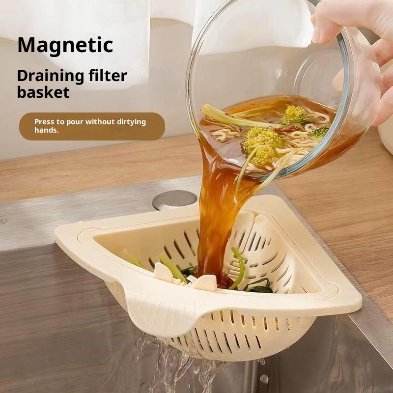 Eckabflusskorb mit Magnet, Küc – Kitchen Sink Drain Strainer Basket Bewertung und Preis