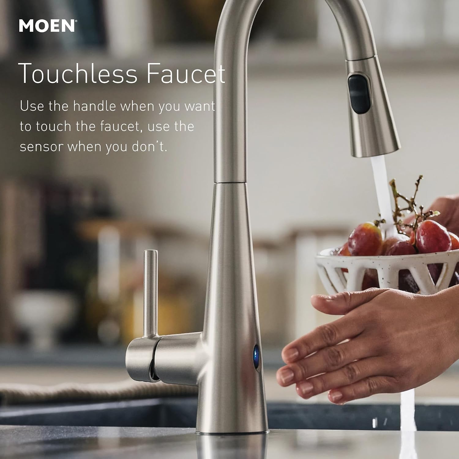 Schlanker, moderner, matt-schw – Touchless Kitchen Faucet Motion Sensor Bewertung und Preis