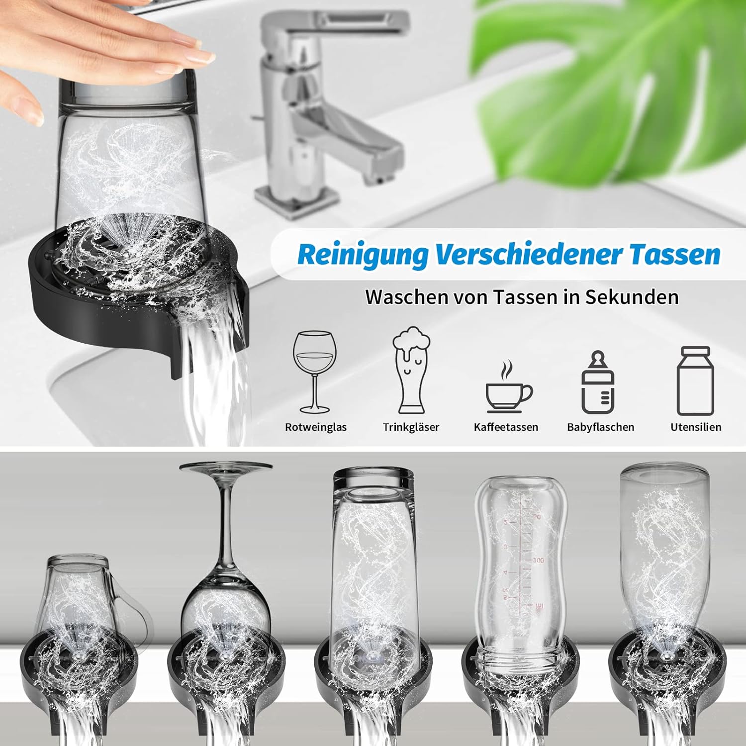 Glasreiniger für Armaturen mit – Glass Rinser For Kitchen Sink Metal Bewertung und Preis