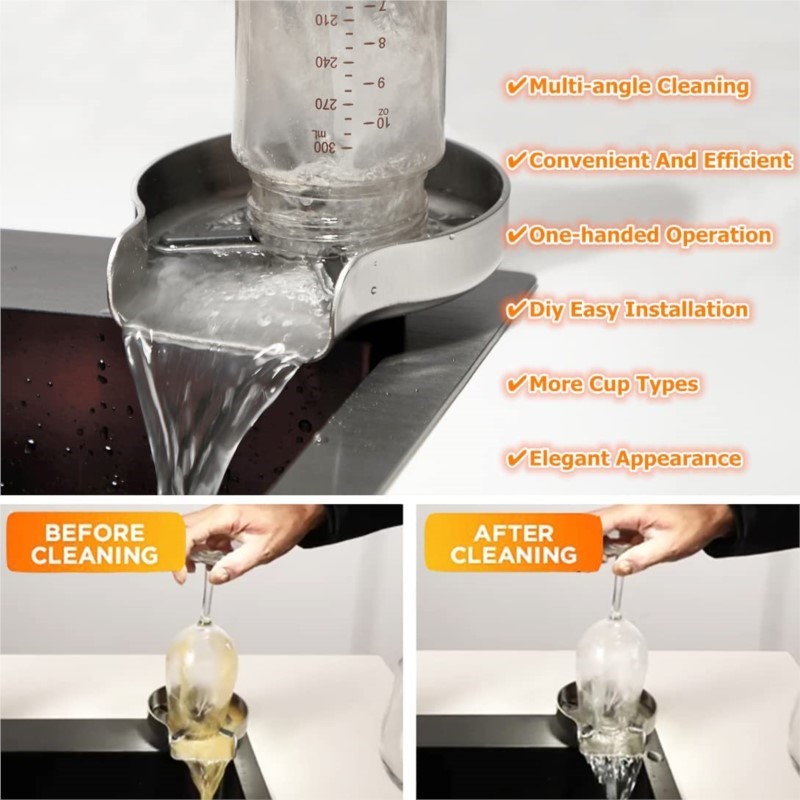 Edelstahl-Gläserspüler für Küc – Glass Rinser For Kitchen Sink Metal Bewertung und Preis