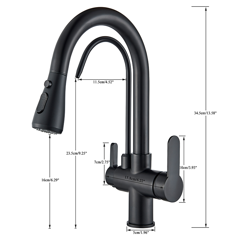 Gebürsteter Nickel-Filterhahn  – Pull Down Spray Kitchen Faucet Brushed Nickel Bewertung und Preis