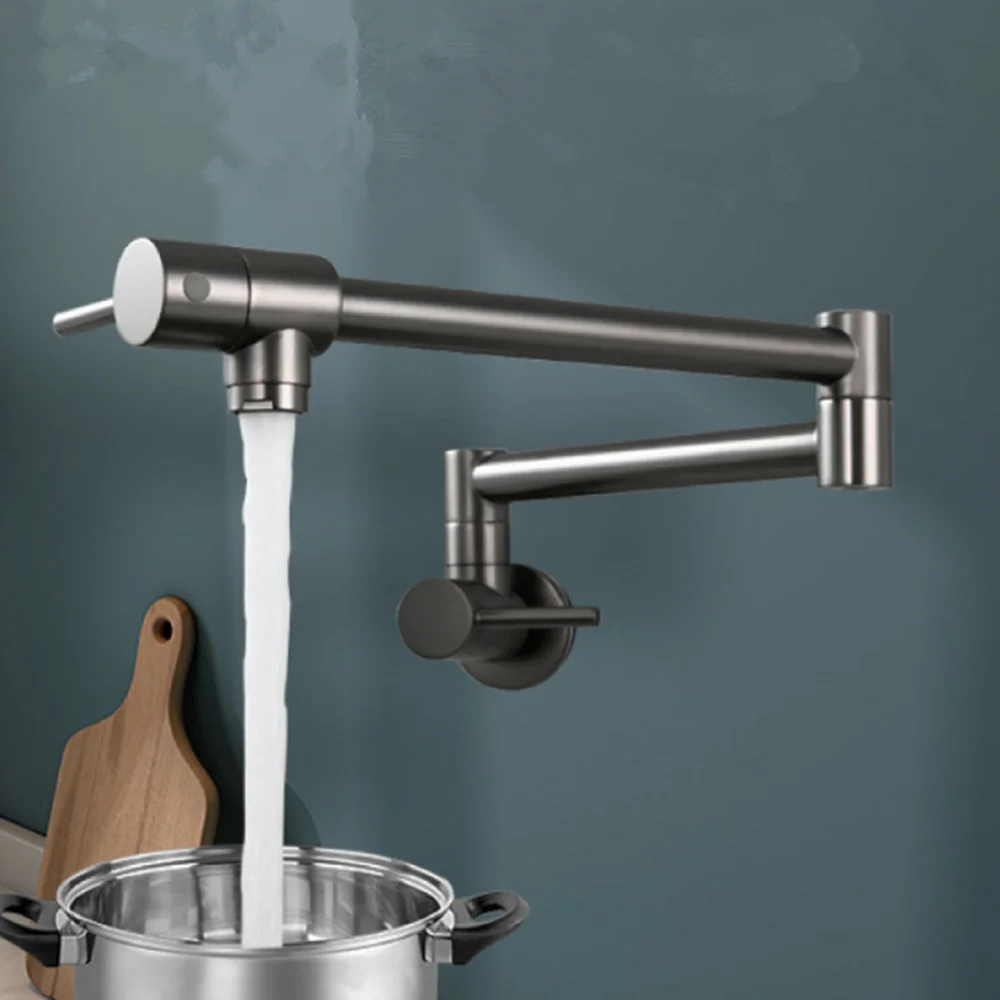 Roségoldener Wasserhahn mit Ka – Pot Filler Faucet Wall Mount Folding Bewertung und Preis