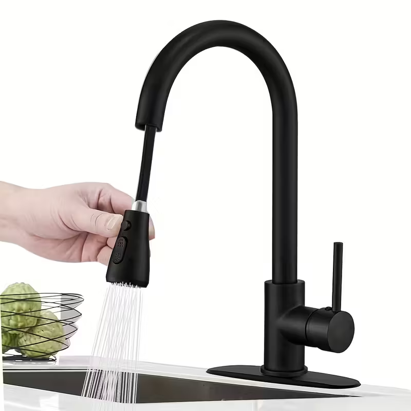 1pc Küche Wasserhahn mit Pull- – Pull Down Spray Kitchen Faucet Brushed Nickel Bewertung und Preis
