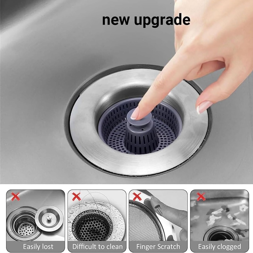 Neuer, leicht zu reinigender 3 – Kitchen Sink Drain Strainer Basket Bewertung und Preis