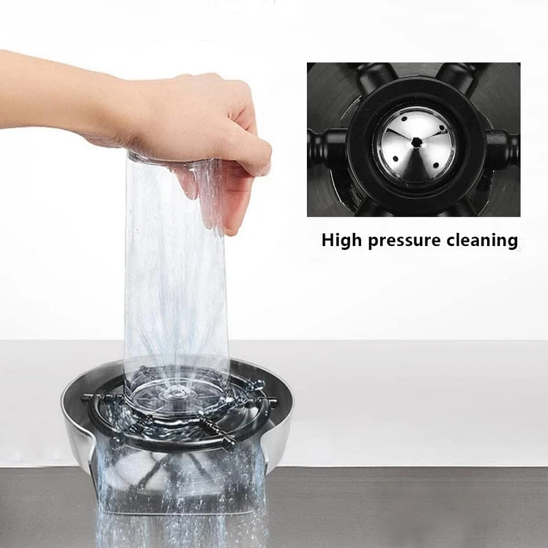Automatischer Glasbecher-Reini – Glass Rinser For Kitchen Sink Metal Bewertung und Preis