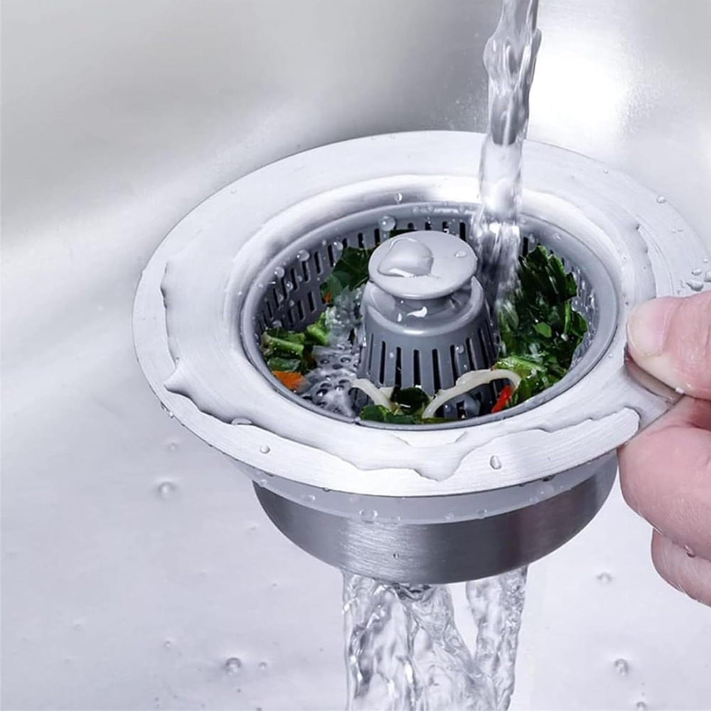 Leicht zu reinigender 3-in-1-F – Kitchen Sink Drain Strainer Basket Bewertung und Preis