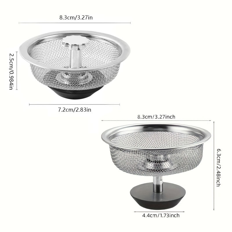 2Set Küchenspüle Sieb mit Grif – Kitchen Sink Drain Strainer Basket Bewertung und Preis