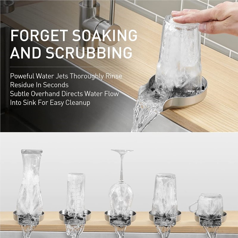 Glas Rinser für Küche Waschbec – Glass Rinser For Kitchen Sink Metal Bewertung und Preis