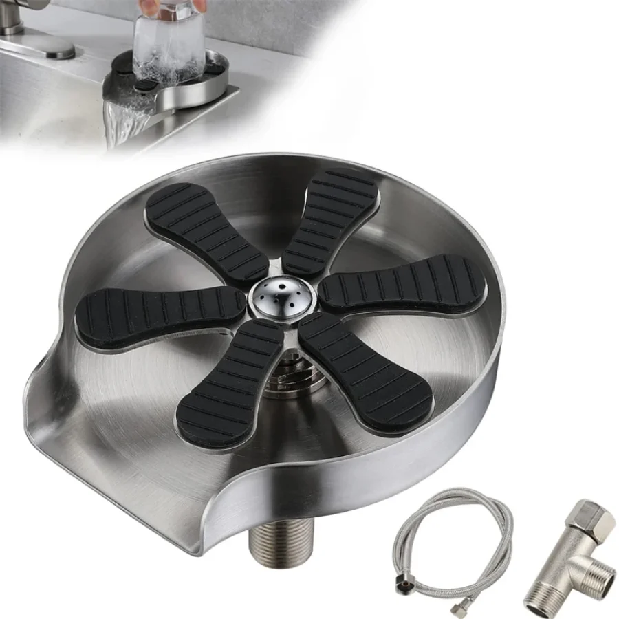 Automatischer Edelstahl-Drucks – Glass Rinser For Kitchen Sink Metal Bewertung und Preis