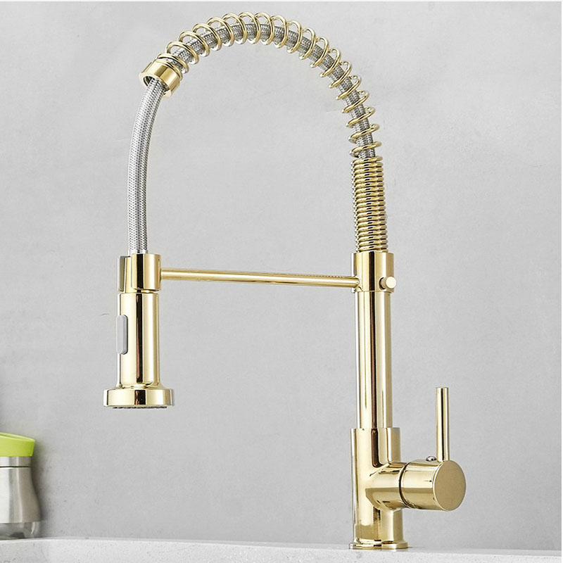Gold Küchenspüle Wasserhahn Ei – Matte Black Kitchen Sink Faucet Spring Bewertung und Preis