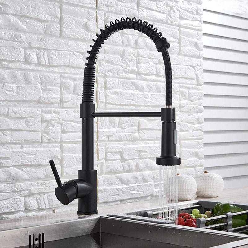 Gold Küchenspüle Wasserhahn Ei – Matte Black Kitchen Sink Faucet Spring Bewertung und Preis