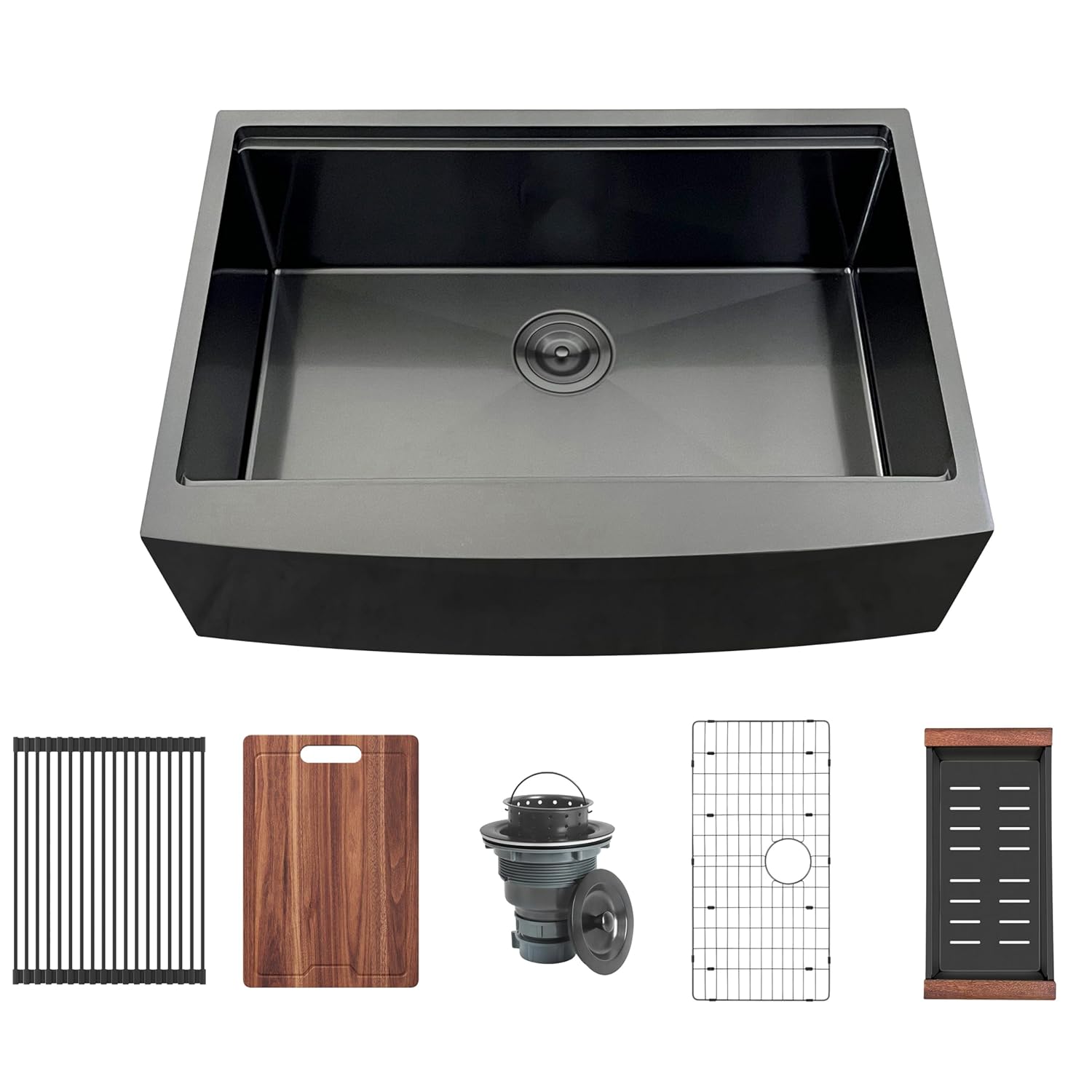 30 Zoll Schwarze Farmhouse Küc – Stainless Steel Undermount Kitchen Sink 30 Bewertung und Preis