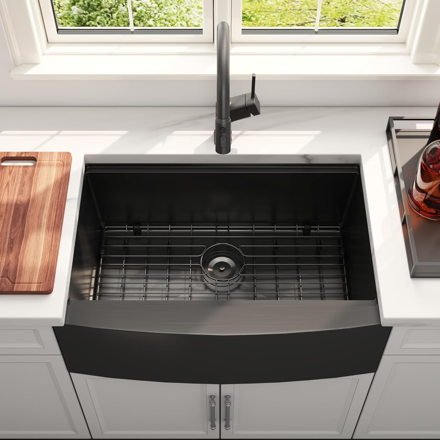 30 Zoll Schwarze Farmhouse Küc – Stainless Steel Undermount Kitchen Sink 30 Bewertung und Preis