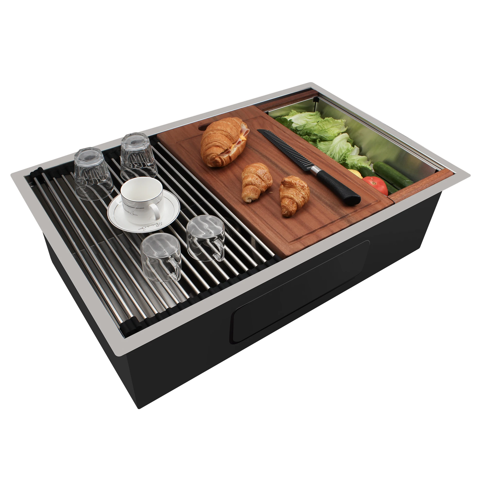 OEM 30 Zoll Multifunktionale H – Stainless Steel Undermount Kitchen Sink 30 Bewertung und Preis