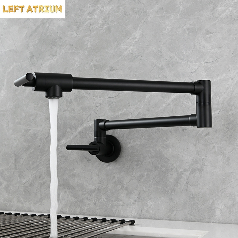 Schwarzer wandmontierter Topfw – Pot Filler Faucet Wall Mount Folding Bewertung und Preis