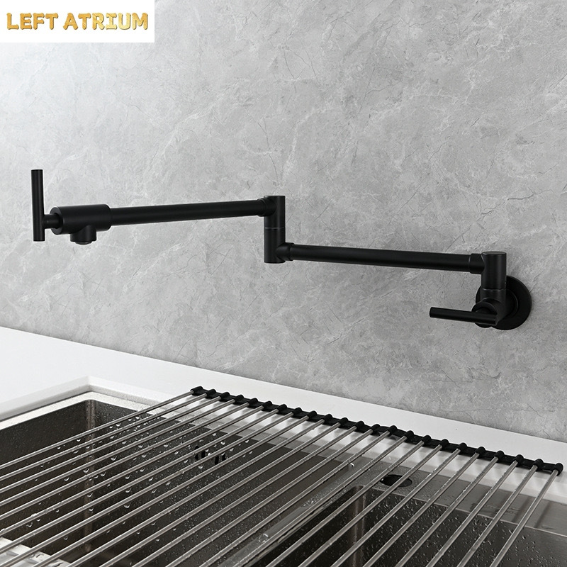 Schwarzer wandmontierter Topfw – Pot Filler Faucet Wall Mount Folding Bewertung und Preis