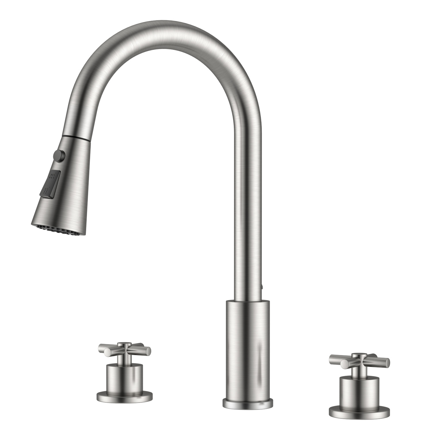 APPASO Küchenarmatur aus gebür – Pull Down Spray Kitchen Faucet Brushed Nickel Bewertung und Preis