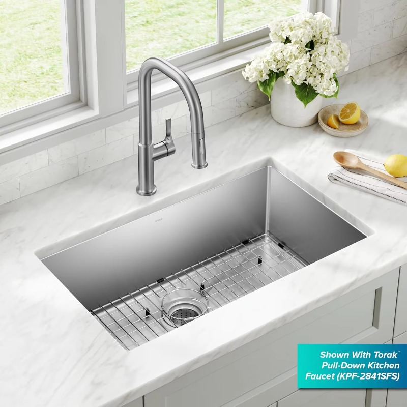 30 Zoll Unterbau-Einzelwaschbe – Stainless Steel Undermount Kitchen Sink 30 Bewertung und Preis