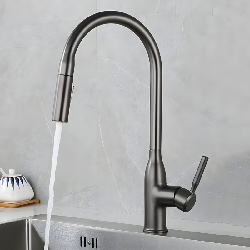 Ausziehbare Küchenarmatur aus  – Pull Down Spray Kitchen Faucet Brushed Nickel Bewertung und Preis