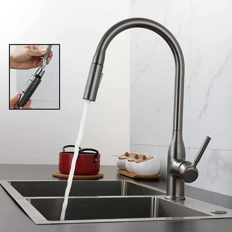 Ausziehbare Küchenarmatur aus  – Pull Down Spray Kitchen Faucet Brushed Nickel Bewertung und Preis