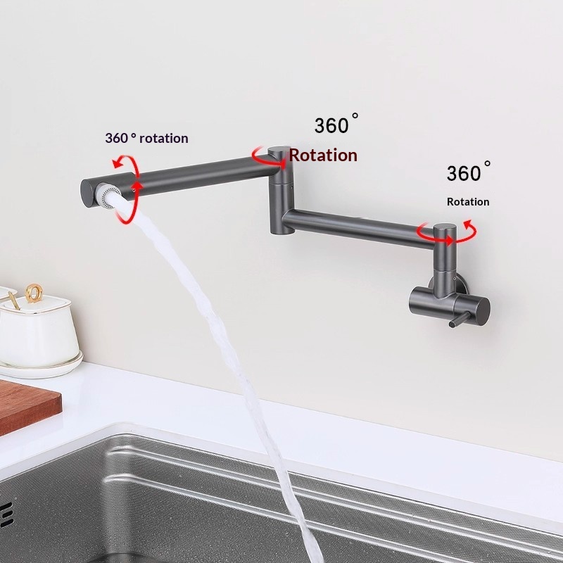 Klappbarer Küchenhahn – Einhan – Pot Filler Faucet Wall Mount Folding Bewertung und Preis
