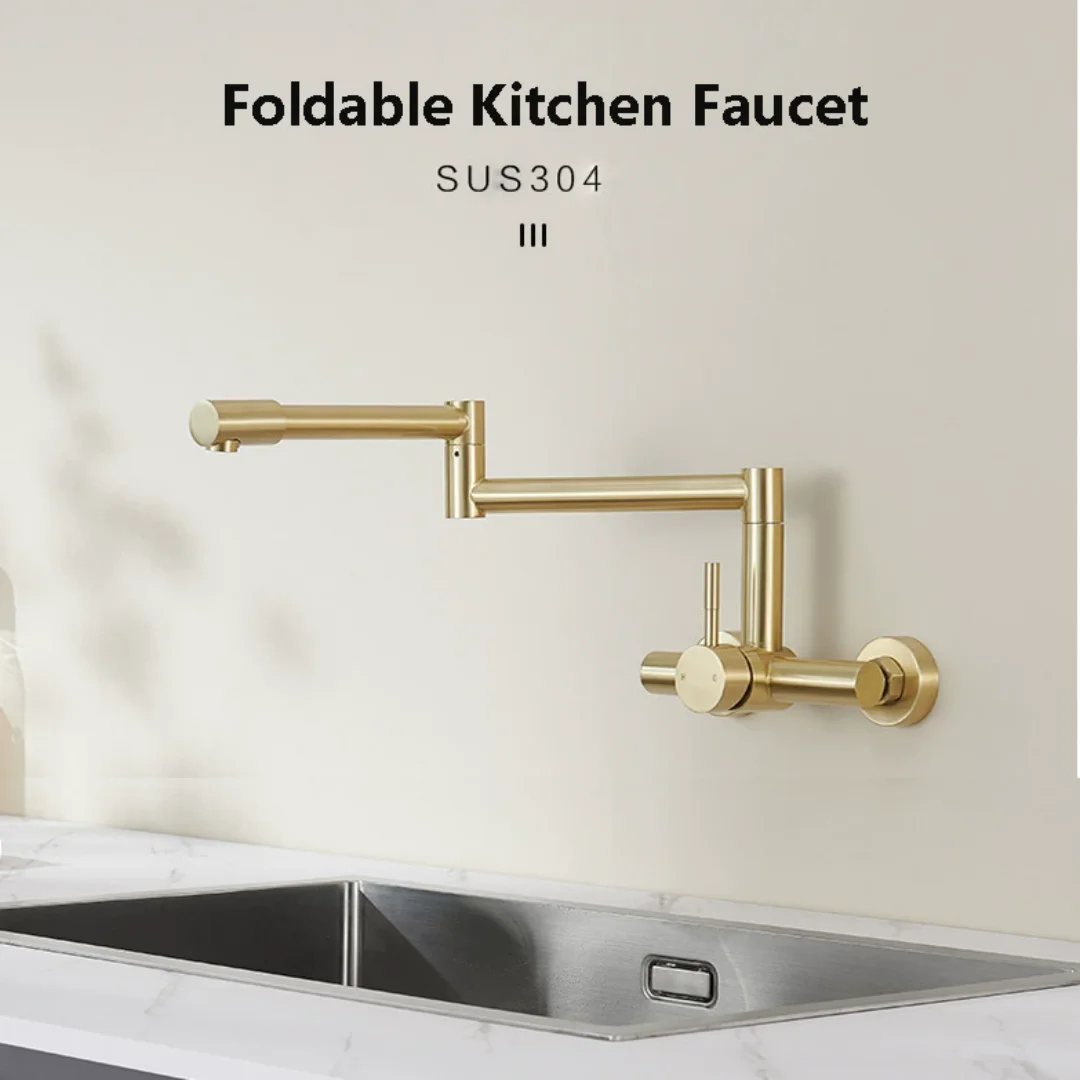 Schwarzer Wasserhahn für Spüle – Pot Filler Faucet Wall Mount Folding Bewertung und Preis