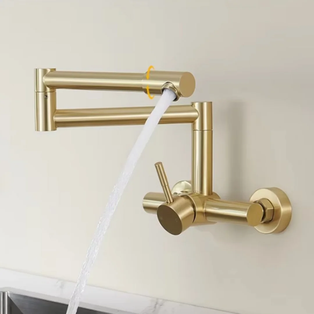 Schwarzer Wasserhahn für Spüle – Pot Filler Faucet Wall Mount Folding Bewertung und Preis