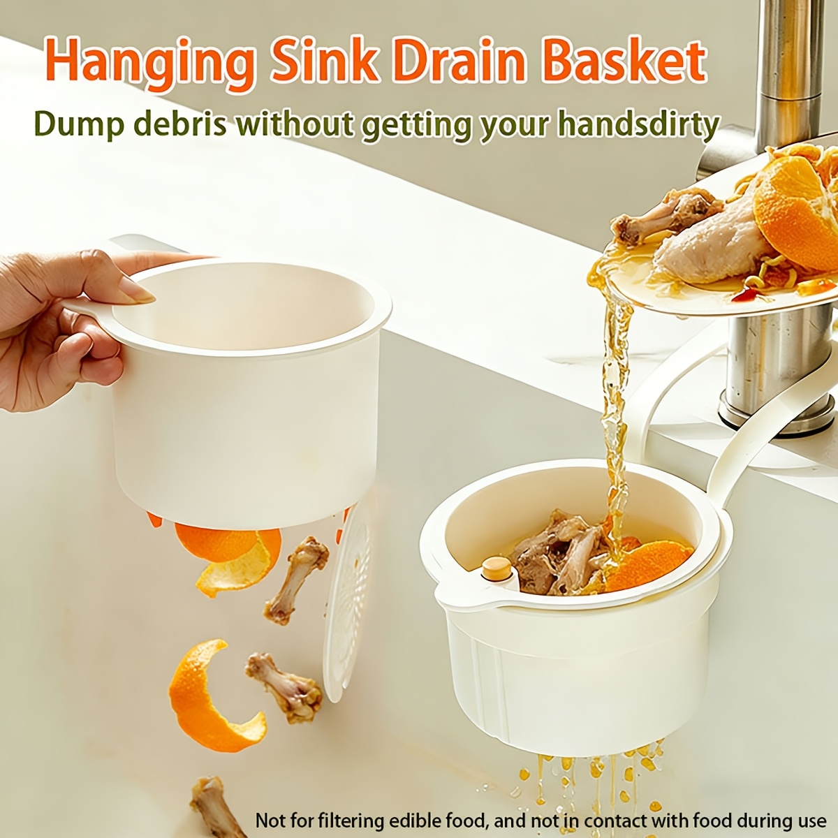 Tragbarer Hänge-Spülbecken-Abf – Kitchen Sink Drain Strainer Basket Bewertung und Preis