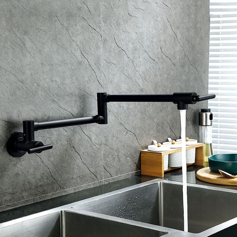 Schwarzer wandmontierter Topff – Pot Filler Faucet Wall Mount Folding Bewertung und Preis