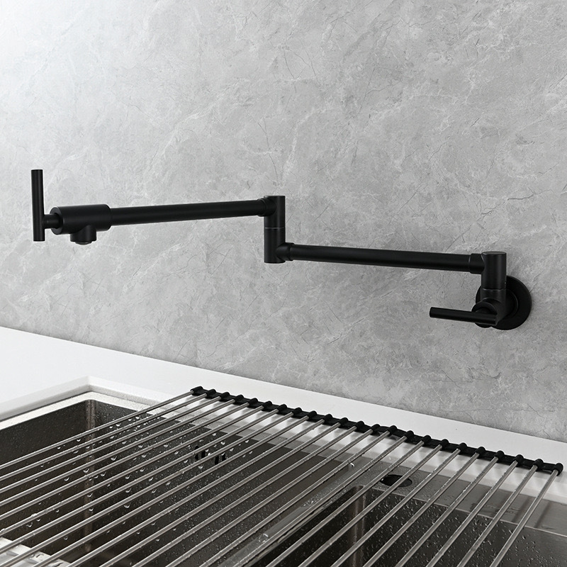 Schwarzer wandmontierter Topff – Pot Filler Faucet Wall Mount Folding Bewertung und Preis