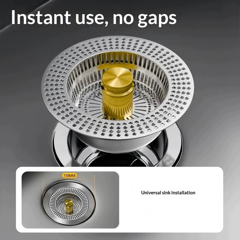 Pop-up-Spülbeckenstopfen mit F – Kitchen Sink Drain Strainer Basket Bewertung und Preis